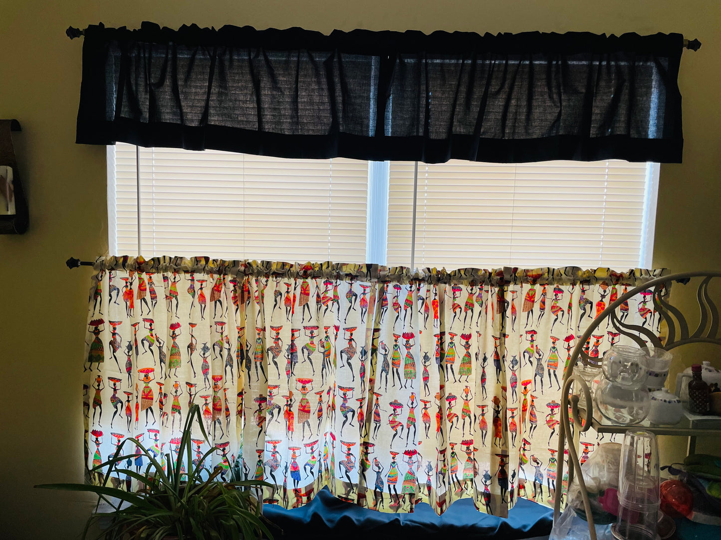 Kitchen Curtain Set - 3 Piece