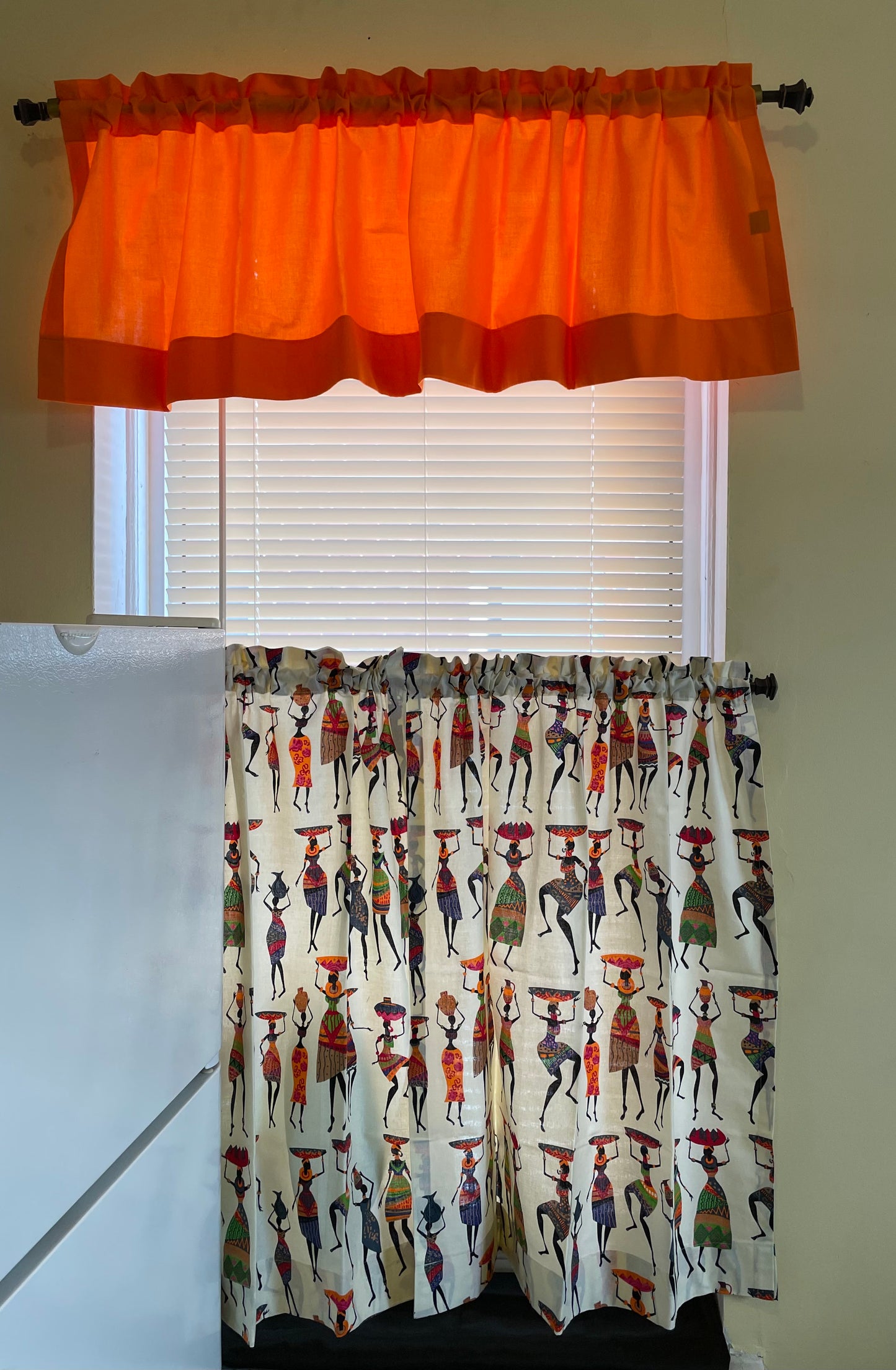Kitchen Curtain Set - 3 Piece
