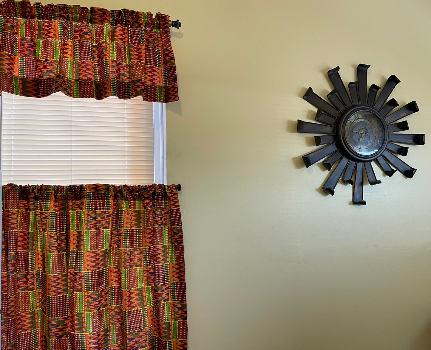Kitchen Curtain Set - 3 Piece