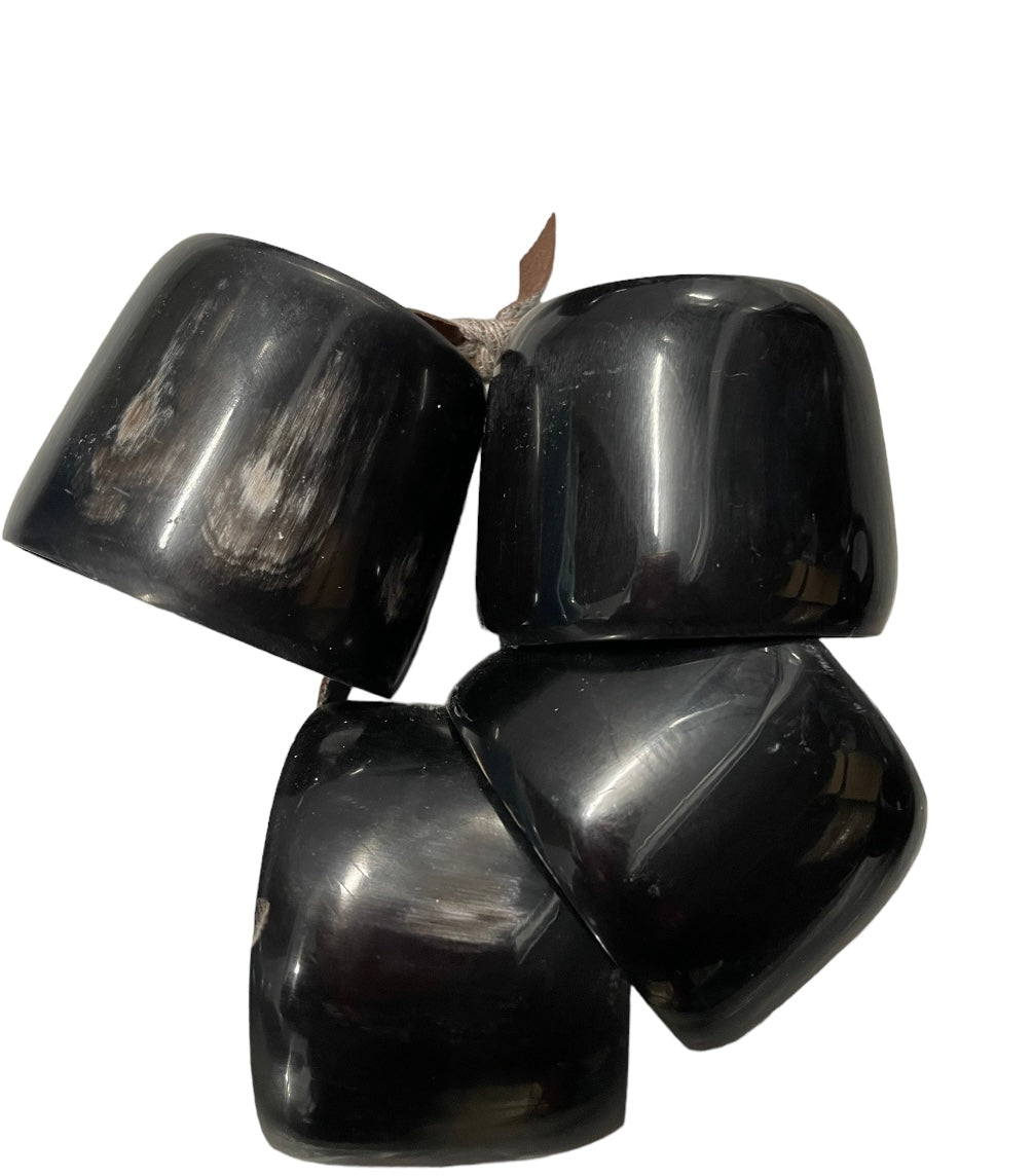 Uganda Horn Napkin Rings - 4 Piece